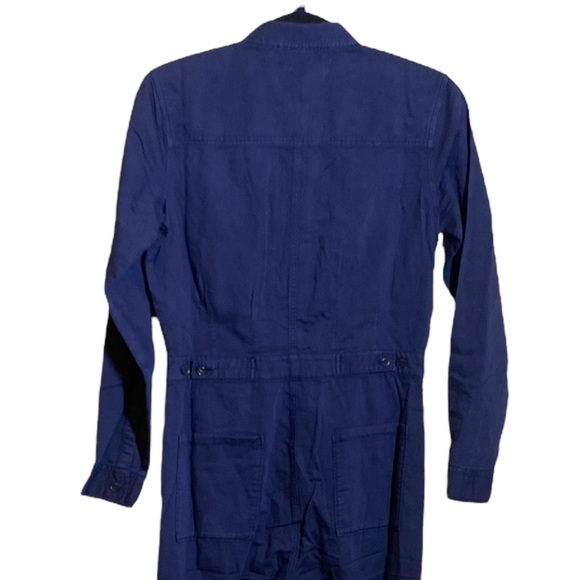 NWT OUTERKNOWN Navy Linen S.E.A Long Sleeve Jumpsuit, size X-Small - Picture 10 of 12
